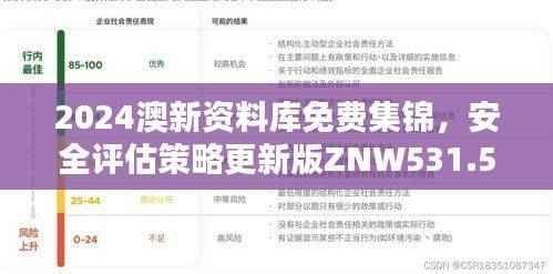 2024澳新资料库免费集锦,安全评估策略更新版ZNW531.55