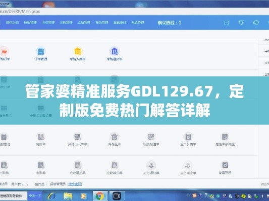管家婆精准服务GDL129.67,定制版免费热门解答详解