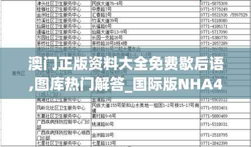 澳门正版资料大全免费歇后语,图库热门解答_国际版NHA465.09