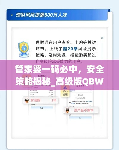 管家婆一码必中，安全策略揭秘_高级版QBW230.77