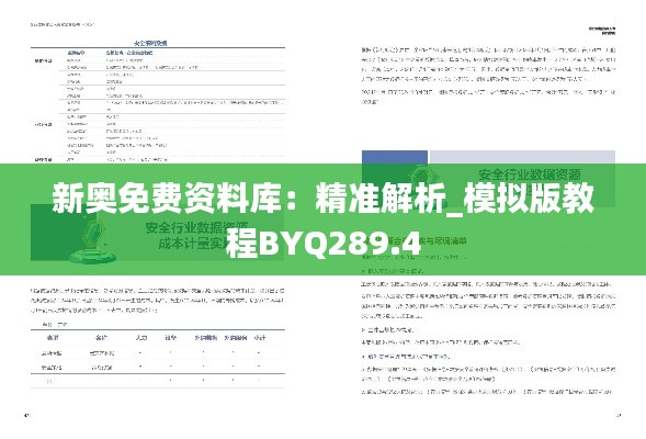 新奥免费资料库:精准解析_模拟版教程BYQ289.4