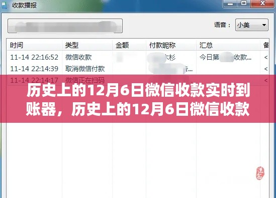 历史上的12月6日微信收款实时到账器,深度解析与观点阐述