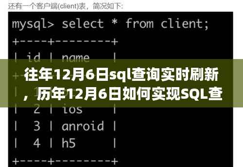 历年12月6日SQL查询实时刷新优化策略及案例分析，实现与优化详解