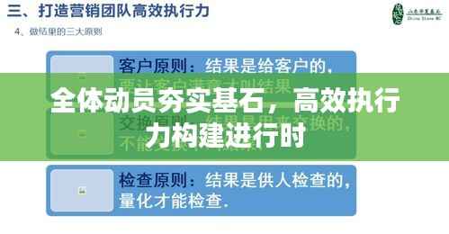 全体动员夯实基石,高效执行力构建进行时