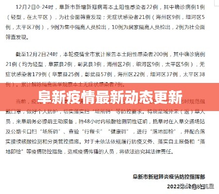 阜新疫情最新动态更新