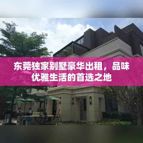 东莞独家别墅豪华出租,品味优雅生活的首选之地