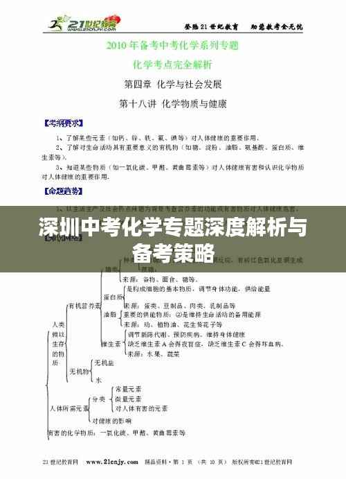 深圳中考化学专题深度解析与备考策略