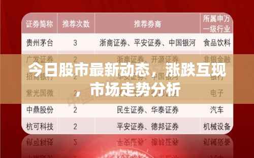 今日股市最新动态，涨跌互现，市场走势分析
